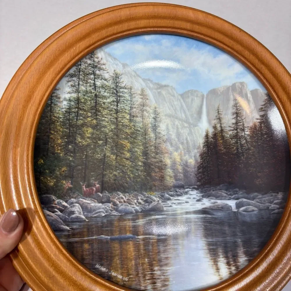1988 Collector's Plate, Yosemite Falls Harry Johnson, NEW W.S. George Fine China